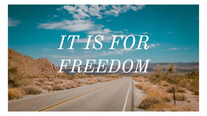 It is For Freedom